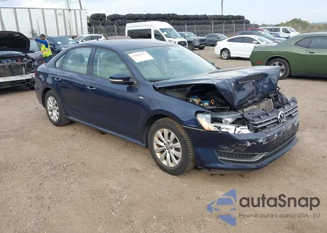 2015 Volkswagen Passat 1.8T Wolfsburg Edition из США, поврежденный, VIN 1VWAT7A36FC007715